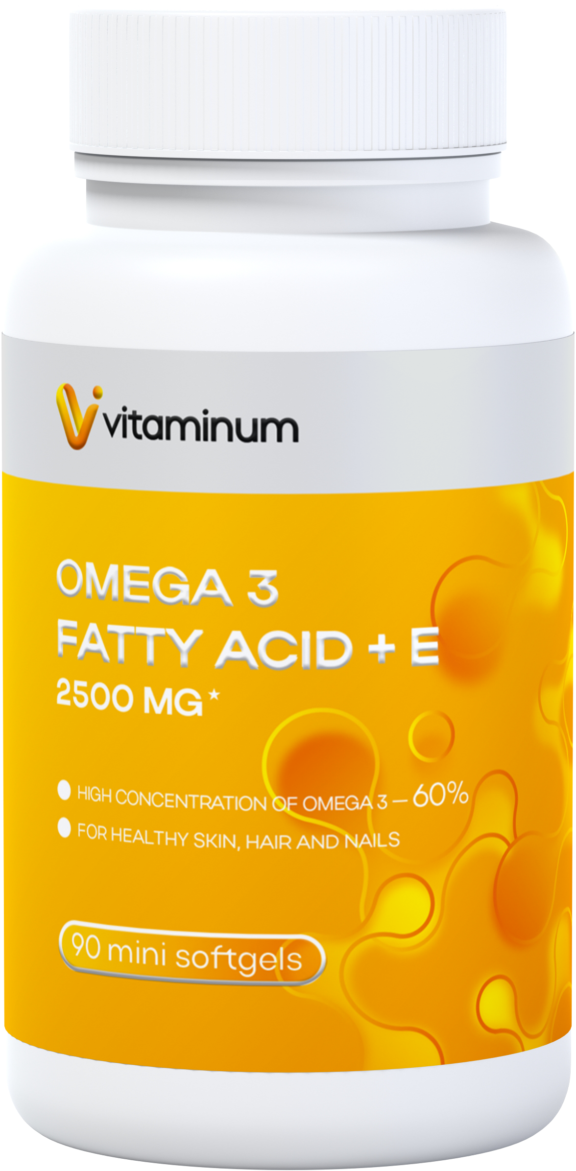  Vitaminum ОМЕГА 3 60% + витамин Е (2500 MG*) 90 капсул 700 мг   в Азове